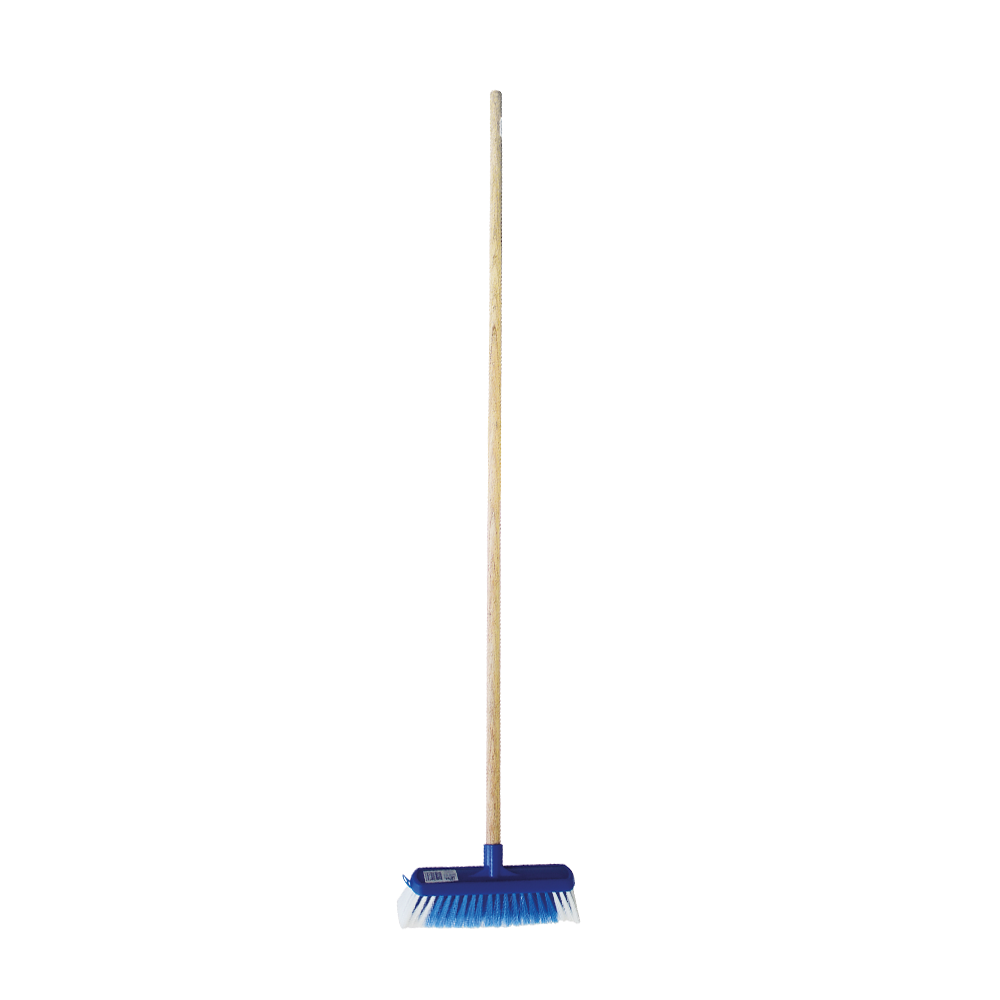 Household Broom With Wooden Handle