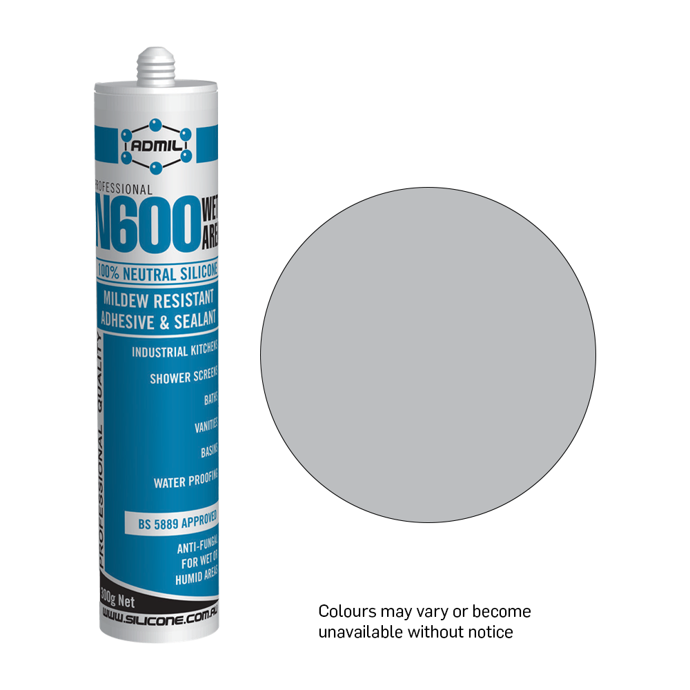 Admil Sanitary Silicone - Light Grey