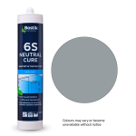 Bostik 6S Sanitary Silicone Neutral Cure - Mid Grey Bostik 6S Sanitary Silicone Neutral Cure - Mid Grey