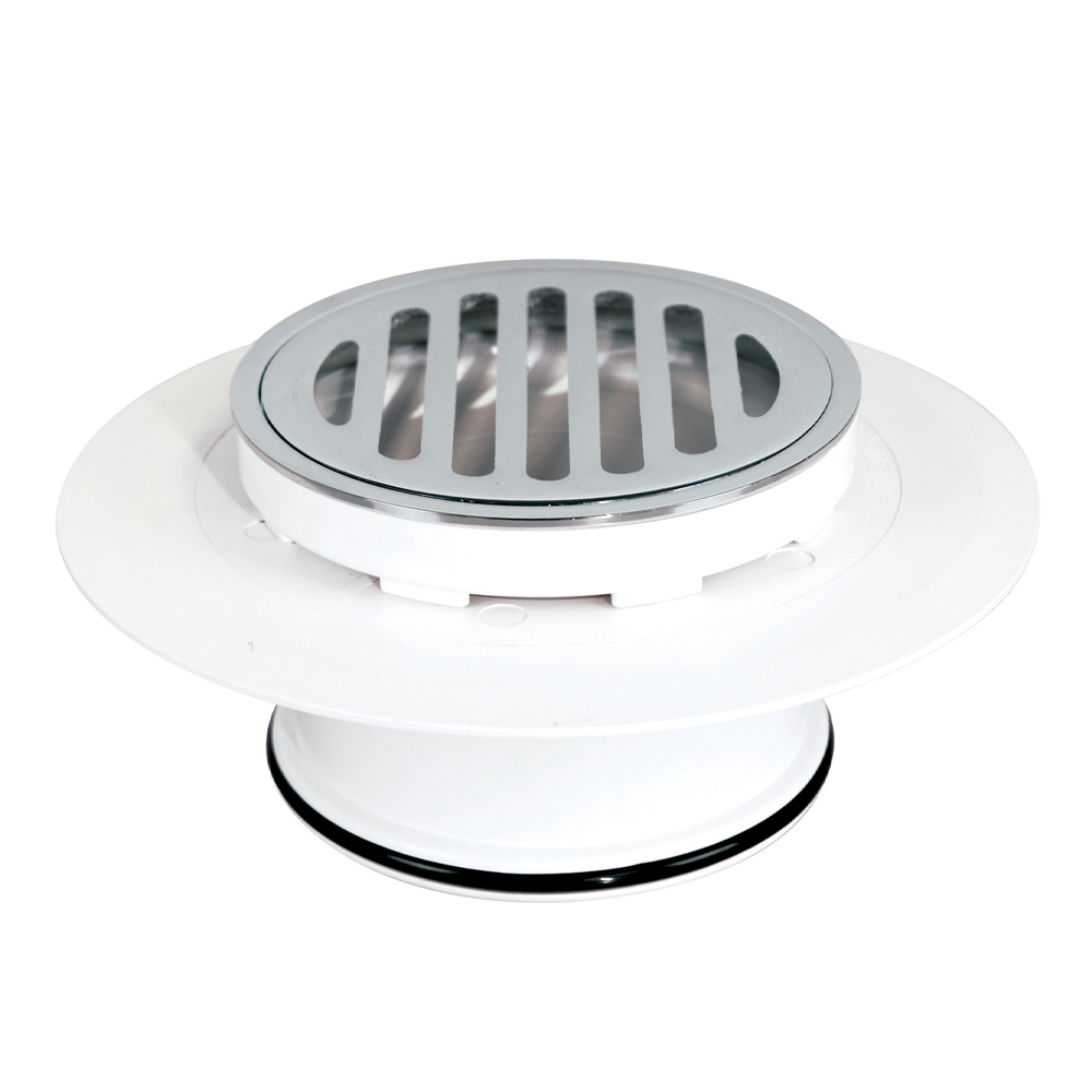 Plastec Maxi Adaptor Sys ADJ Rnd CP Brass