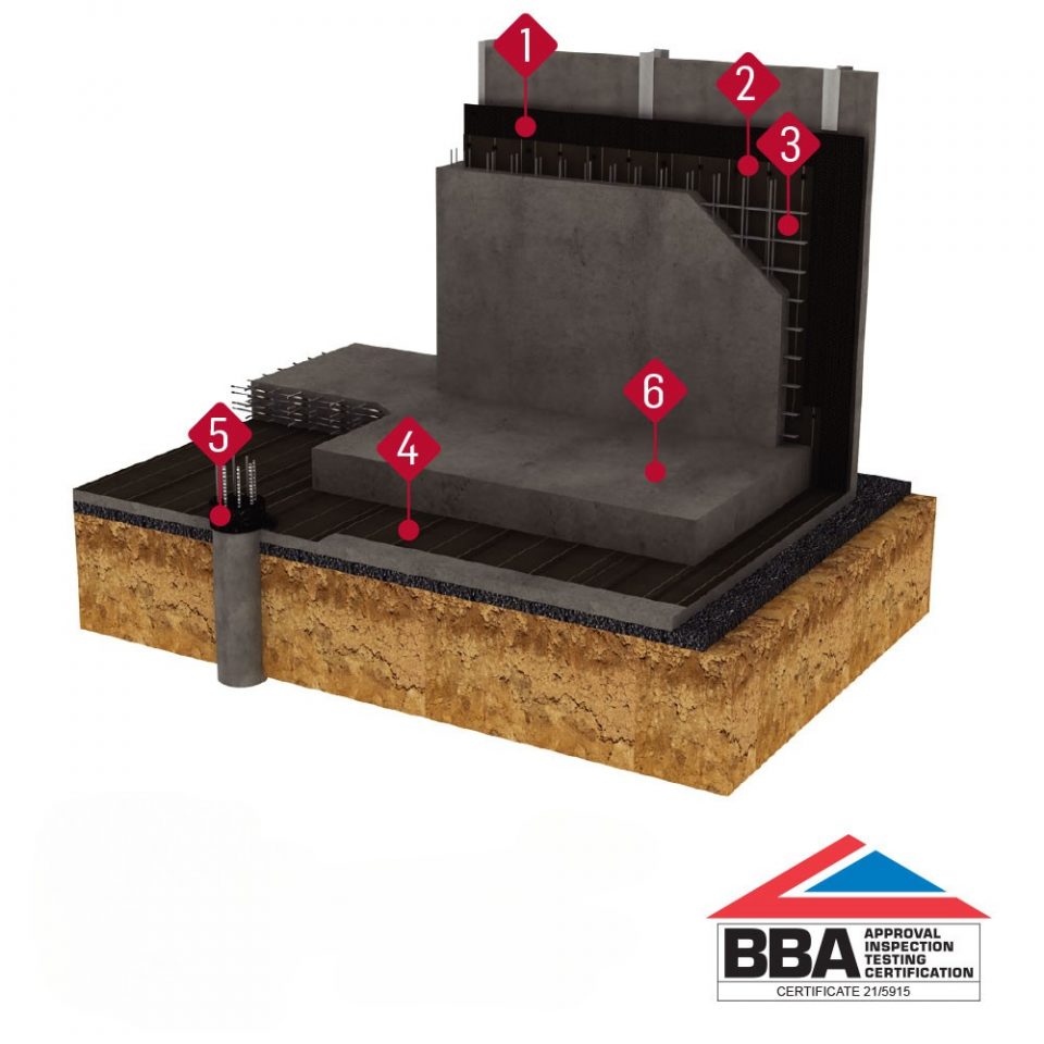 Below Ground Waterproofing Pre-Applied - SOPBG2.01 | Bayset