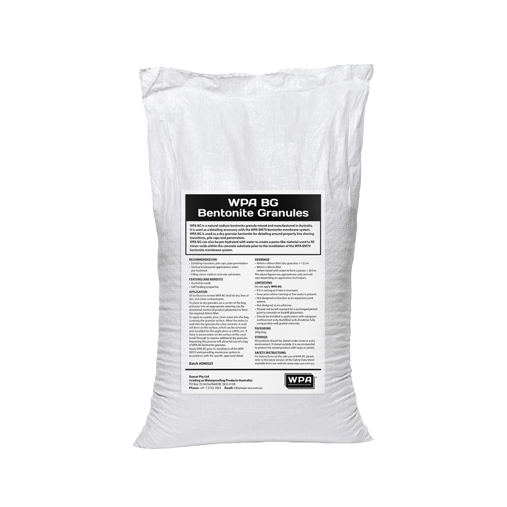 301-711 WPA BG Bentonite Granules
